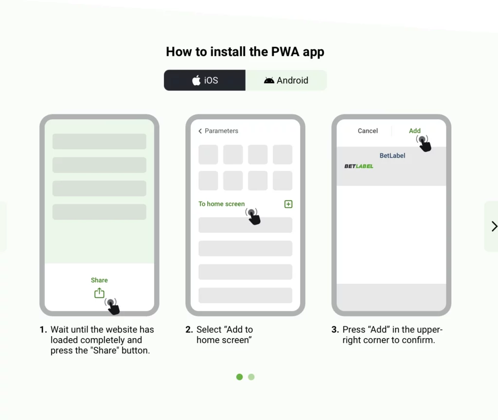 Funzionalità app complete