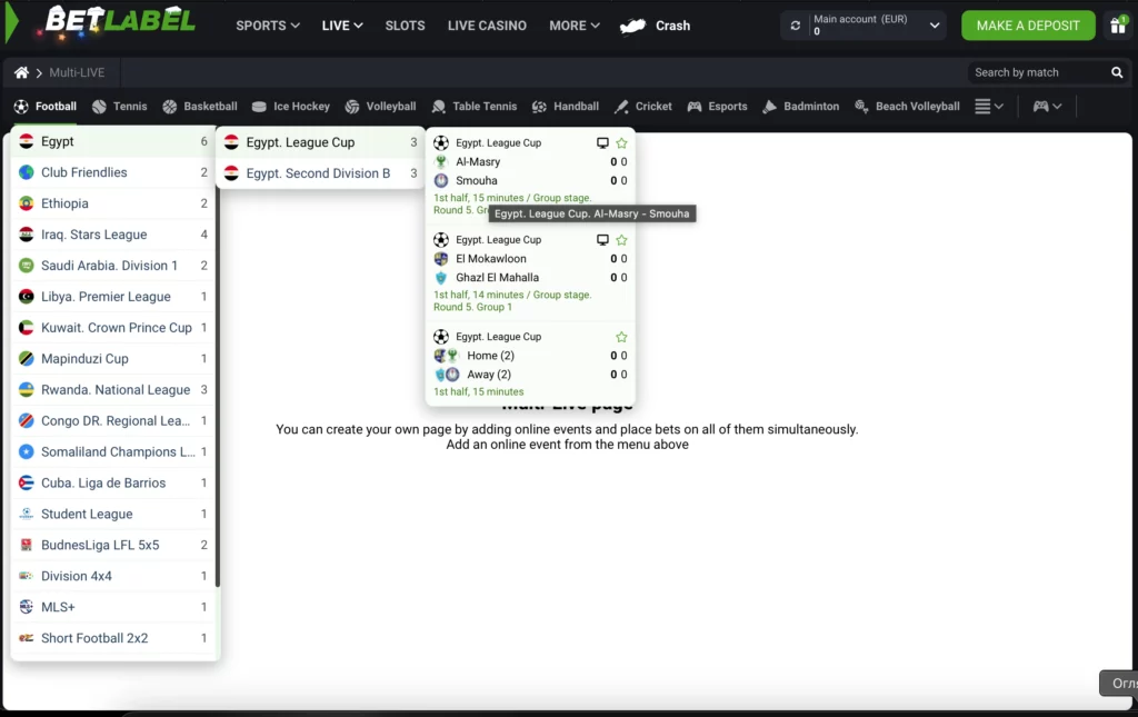 Live betting e streaming